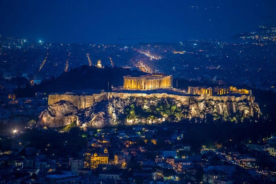 Partenon-Grecia-Paisaje-Teleobjetivo