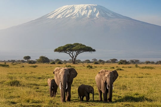 Viaje Fotográfico Kenia y Tanzania Elefantes en Parque Amboseli